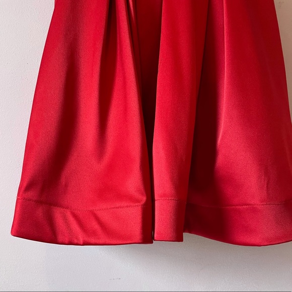 • silky sweetheart ruby red mini dress • - Picture 4 of 13